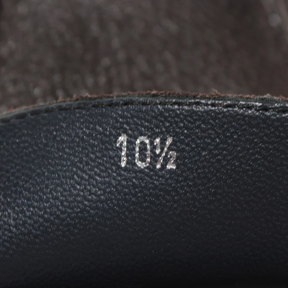 Di Bianco NWB Penny Loafers Size 10.5 US in Dark Brown Pebbled Leather